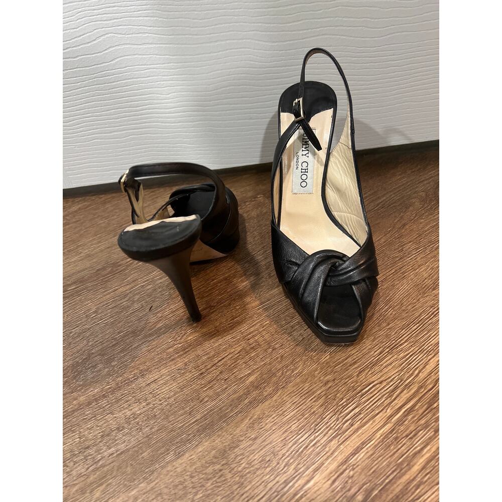 Black Jimmy Choo Stiletto Pumps - Picture 5 of 9